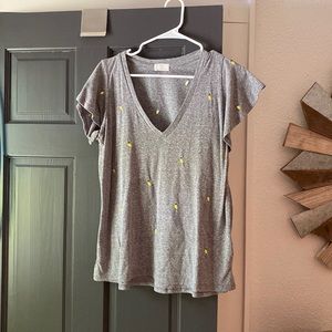 t.la women’s lemon embroidery shirt